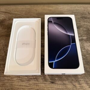 EMPTY iPhone 16 Pro Max Box Black Titanium Box ONLY